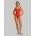 Calvin Klein Scoop Back One Piece Swimsuit - Chili