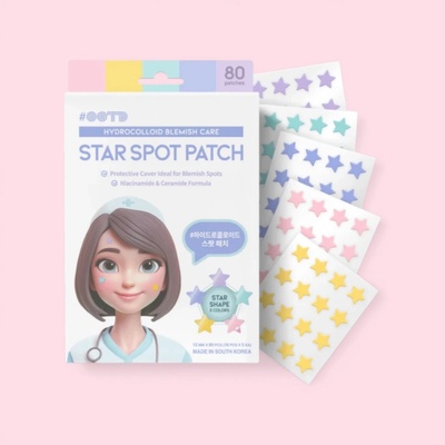 OOTD Star Spot Patch Náplasti na akné s niacinamidem a ceramidy 80 ks