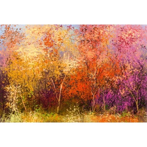 DIMEX ART Флизелинов фототапет картина - есенни дървета 375 x 250 см