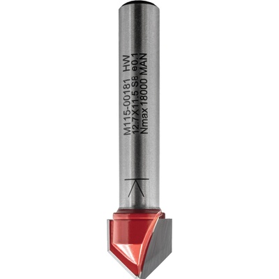 IGM M115 Fréza na V-drážku pro Alucobond - 90° D12,7x5,21 L53 S=8 HW