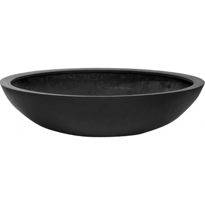 PotteryPots Kvetináč Jumbo Bowl, čierný 22 x 85 cm