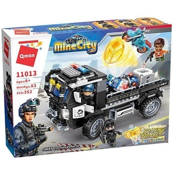 Qman Конструктор, Qman, Полицейски брониран товарен автомобил, 352 части (Q11013)