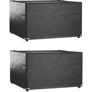 vidaXL Покривала за мебели 2 бр 8 капси 125x125x75 см квадратни (3155342)