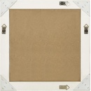 vidaXL Стенно огледало, бароков стил, 60x60 см, бяло (320332)