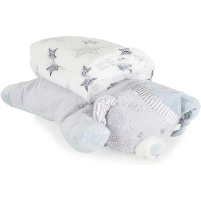 Cangaroo Одеяло 90/75 cm с възглавница Sleepy Bear сив (3800146271640)