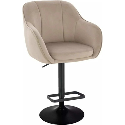 LuxuryForm Design Avola Velur na čiernom tanieri latte