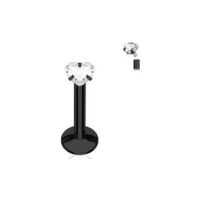 Šperky4U piercing do brady černý LB01085K-1206