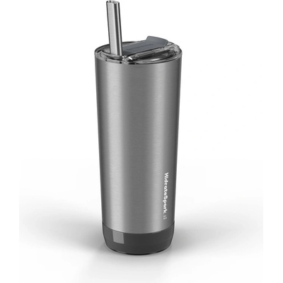 HidrateSpark Pro Tumbler nerezová chytrá lahev s brčkem nerezová 592 ml
