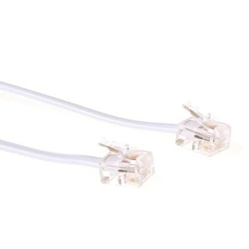 MicroConnect ACT RJ11 - RJ11 cable, White 2.0m 2 м Бяла (ModularCable RJ11 6P/4C 2m) (ModularCable RJ11 6P/4C 2m)