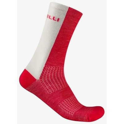 Castelli Castelli Logo 18 červena/biela