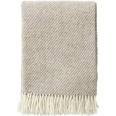 Klippan Švédsko Vlněný pléd Classic Wool brown beige Hnědá 130x200