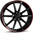 Borbet LX 8x18 5x108 ET45 black rim red