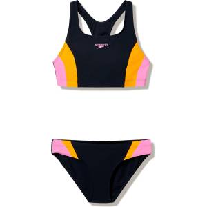 Speedo Дамски комплект бикини Speedo Women's Colourblock Splice 2 Piece 2.0 Bikini - Anthracite / Creamsicle / Hope - размер 42 (EU) (150-4406-0615)