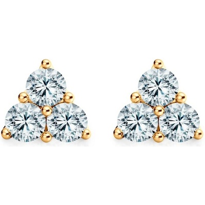 SAVICKI Náušnice Fairytale: žlté zlato, laboratórne diamanty FAIR-K-BR-036-LAB-Z