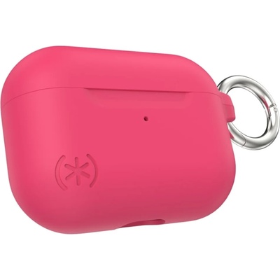 Speck Калъф за слушалки Speck Presidio Pro - Goji Berry Pink, за Apple AirPods Pro, алуминиев, с карабинер, удароустойчив, антибактериално покритие Microban, розов (137842-9237)