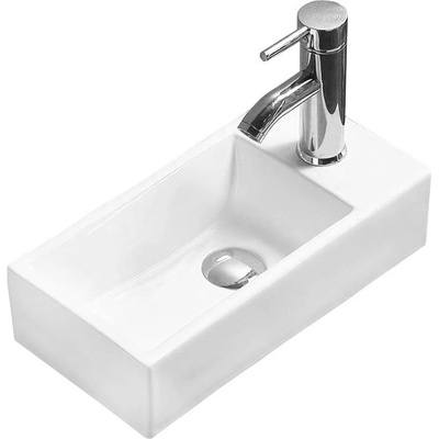 Mexen Inez лява стояща умивалник 40 x 20 см, бяла - 21484000L (21484000L)
