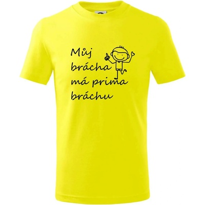 Můj brácha má prima bráchu! tričko dětské Citrónová