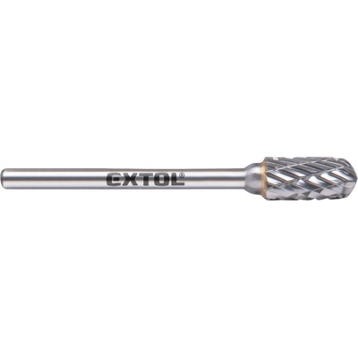 EXTOL INDUSTRIAL Fréza karbidová válcová s kulovým čelem, 6×13mm, stopka 3mm, sek střední, 60f8d77bb733