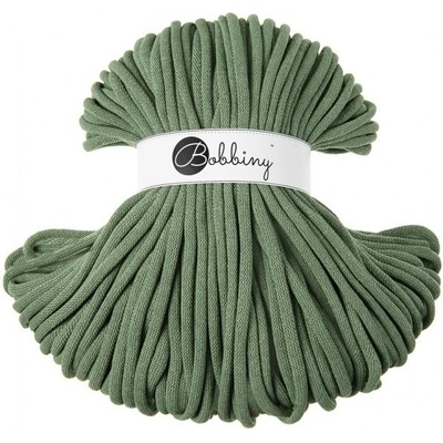 Bobbiny bavlněná šňůra JUMBO 9mm eucalyptus green