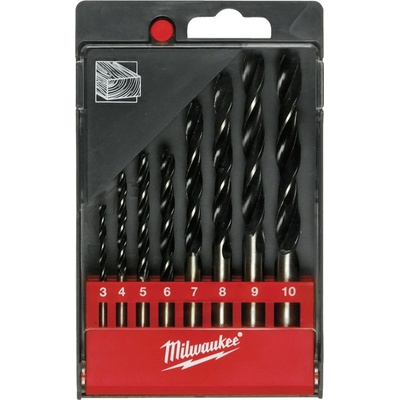 MILWAUKEE Sada vrtákov do dreva O 3/4/5/6/7/8/9/10 mm 8 ks