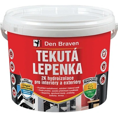 DenBraven Tekutá lepenka 2K,7 kg kbelík