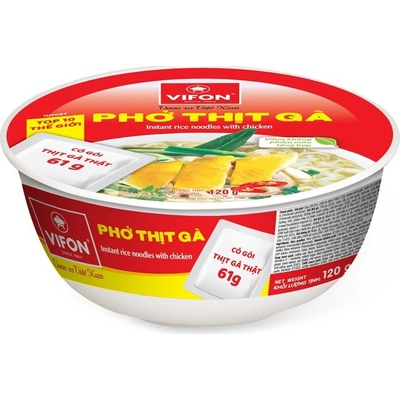 VIFON instant. nudlová polévka kuřecí pho v misce 120 g