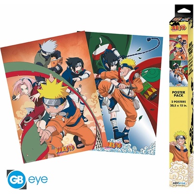 NARUTO - Set 2 Posters Chibi 52 x 38 cm - Team 7, ABYDCO776