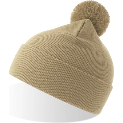 Atlantis Headwear s bambulí Wind-S Pompom beige