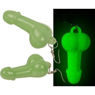 Vtipné náušnice Mini penisy fosforeskující – Zbozi.Blesk.cz