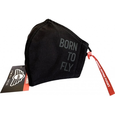 B2F rouška Born to Fly 3vrstvá černá