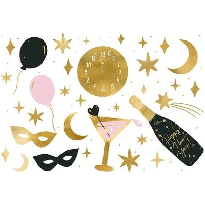 Tetování dočasná Happy New Year mix