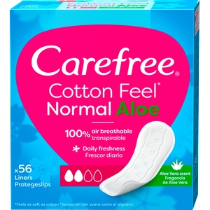 Carefree Ежедневни дамски превръзки Aloe Vera, 56 бр (2211113)