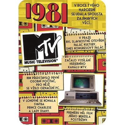 Blahoželanie 1981 - variant A, česky