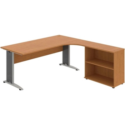 OFFICE PRO s.r.o. HOBIS kancelársky stôl pracovný, zostava ľavá - CE 1800 HL, jelša