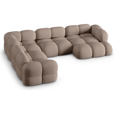 Cosmopolitan Design Кафяв ъглов диван (ляв ъгъл/U форма) Loretto - Cosmopolitan Design (COS_UL_193_F1_LORETTO2)