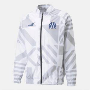 PUMA Яке Puma Olympique De Marseille FC Prematch Jacket - White