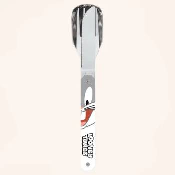 Image 1 of AKINOD Комплект за хранене Akinod Straight Cutlery 12H34, Bugs Bunny (A01MWRN03)