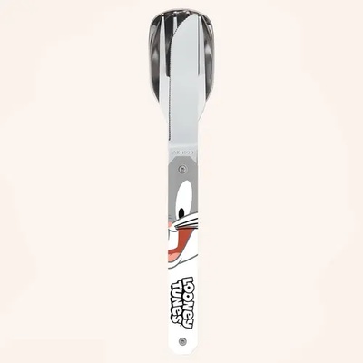 AKINOD Комплект за хранене Akinod Straight Cutlery 12H34, Bugs Bunny (A01MWRN03)