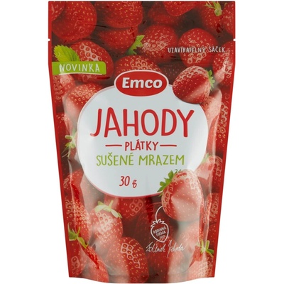 Emco Jahody plátky sušené mrazem 30 g
