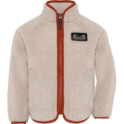 Didriksons Gibbs Kids Fullzip 2 Beach Beige/Rust béžová