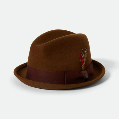 Brixton Gain Fedora Coffee/Chestnut