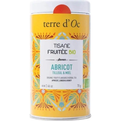 Terre d'Oc Abricot Tilleul & Miel BIO ovocno bylinný čaj 70 g