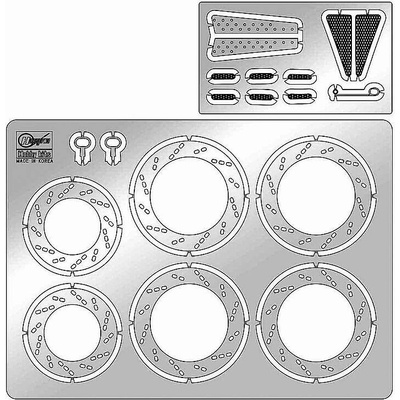 Hasegawa Photoetched parts for Suzuki RG400I 1:12
