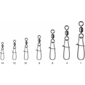 Mistrall obratlík s karabínou veľ.4 10 ks
