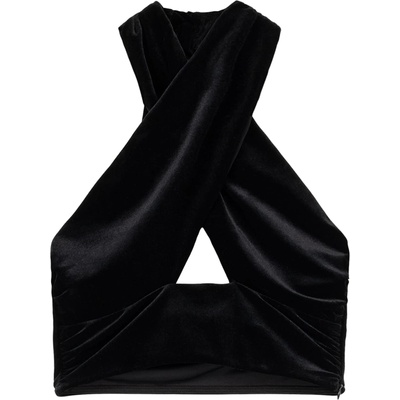 Bershka Блуза черно, размер XS