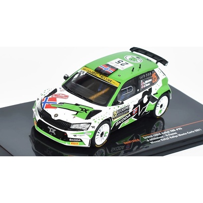 IXO Škoda Fabia R5 EVO 25 Rallye Monte-Carlo A.Mikkelsen/O.Floene 1:43