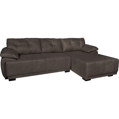 TEDIVA Десен ъглов диван gusto с механизъм за сън и ракла - кафяв (mmgei22rm-val15)