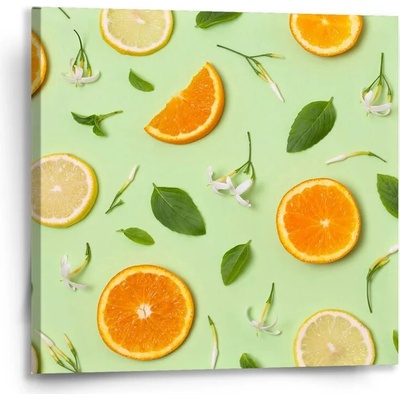 Sablio Obraz Citrus a květ - 50x50 cm