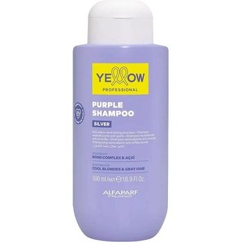 ALFAPARF Milano Yellow Silver Шампоан за неутрализиране на жълти тонове, 500 ml