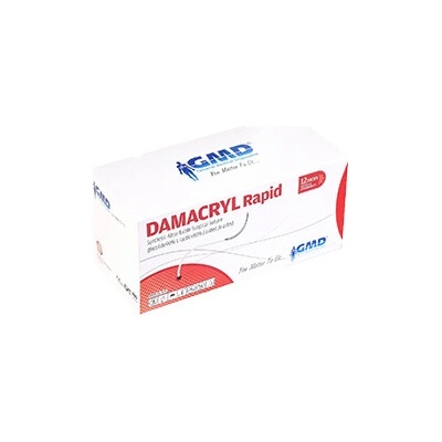 DAMACRYL RAPID USP 2-0/75 cm /ihla 26mm, 1/2, taper point PGLAR odfarbená12 ks /bal ;13